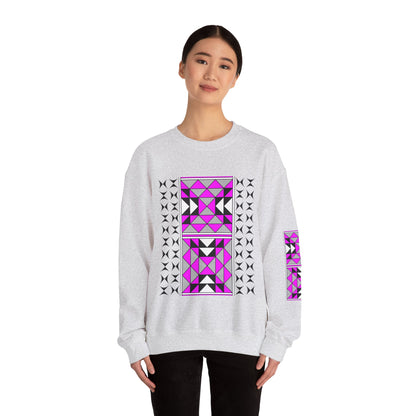 Sacred Mountains in Pink Unisex Sweatshirt
