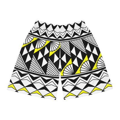 Sun and Rain  in Yellow Basketball Shorts