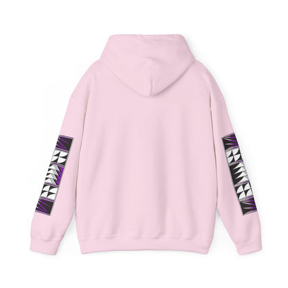 Blessed Feathers in Purple Unisex Hoodie