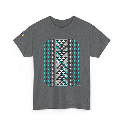 Sun and Rain in Turquoise Gildan Unisex Tee