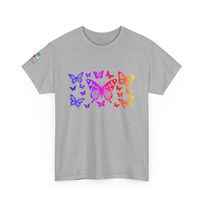 Rainbow Butterfly Dance Gildan Unisex Tee