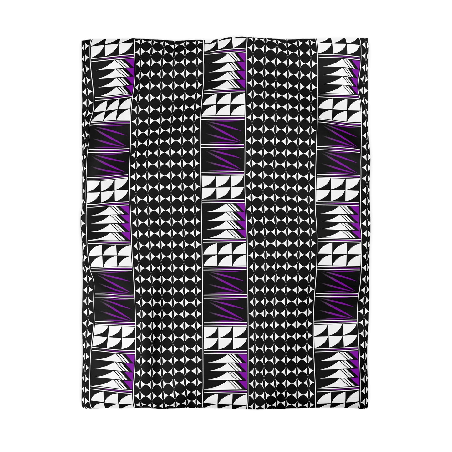 Blessed Feathers in Purple Microfiber Duvet Cover