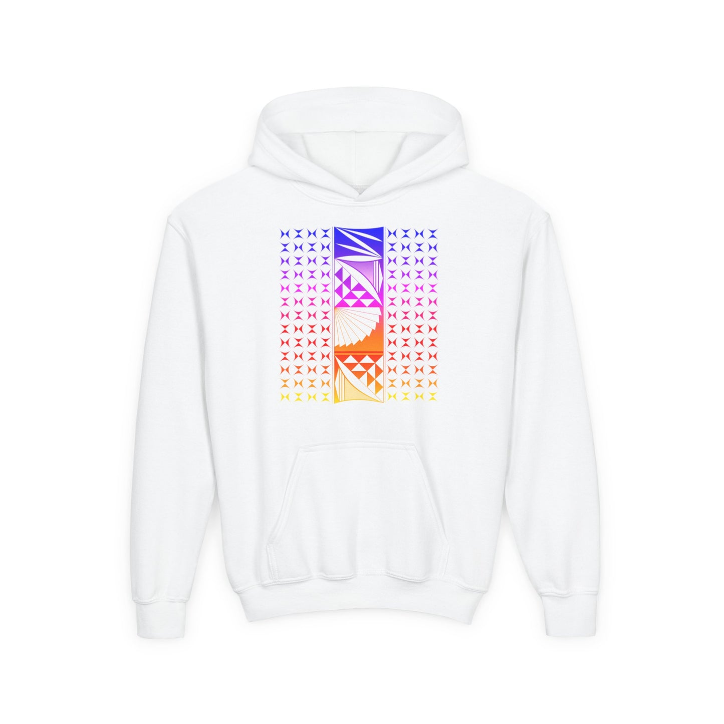 Rainbow Sunrise Youth Heavy Blend Hooded Sweatshirt