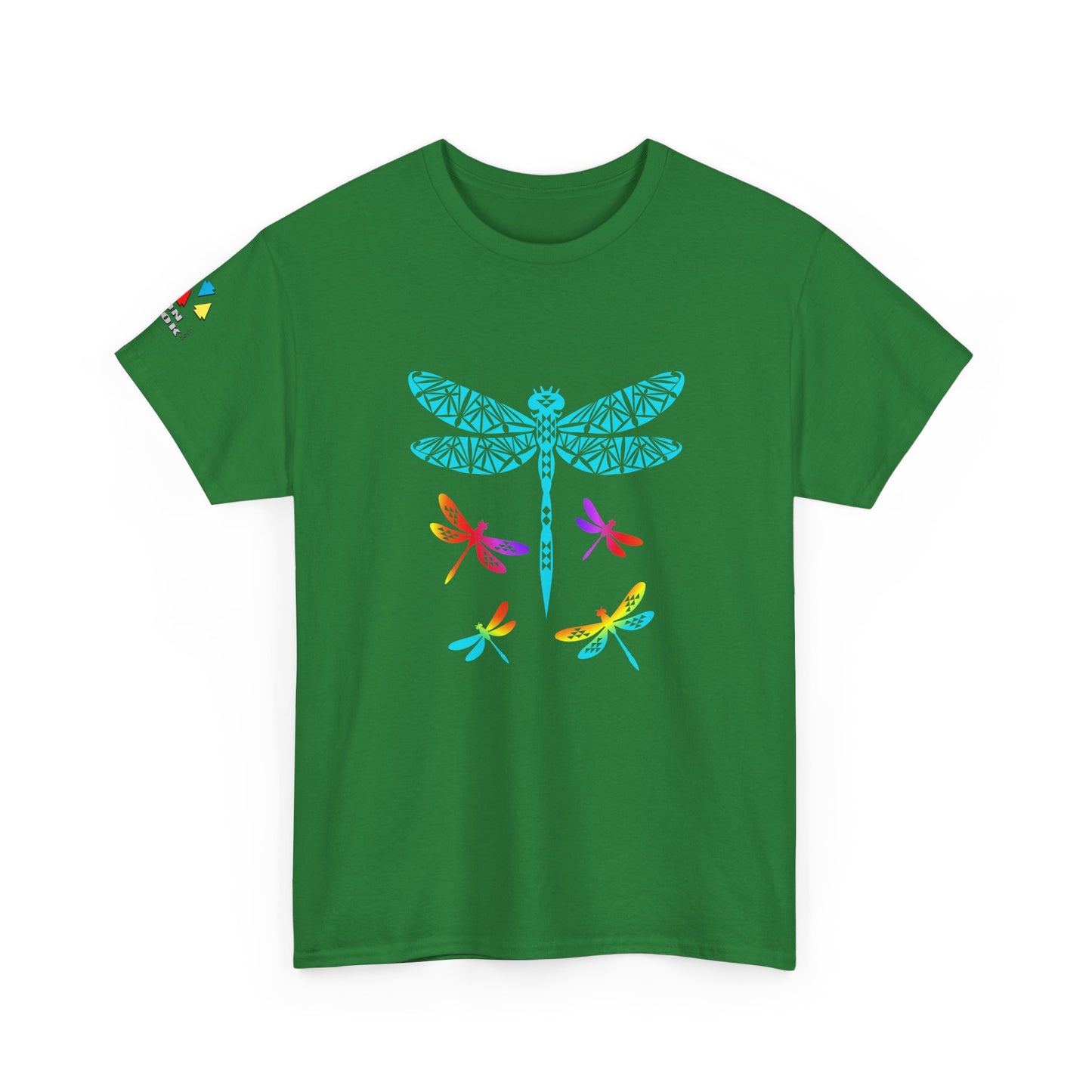 Rainbow Native Dragonfly Gildan Unisex Tee
