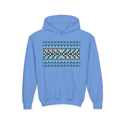 Turquoise Rain and Sun Youth Heavy Blend Hooded Sweatshirt