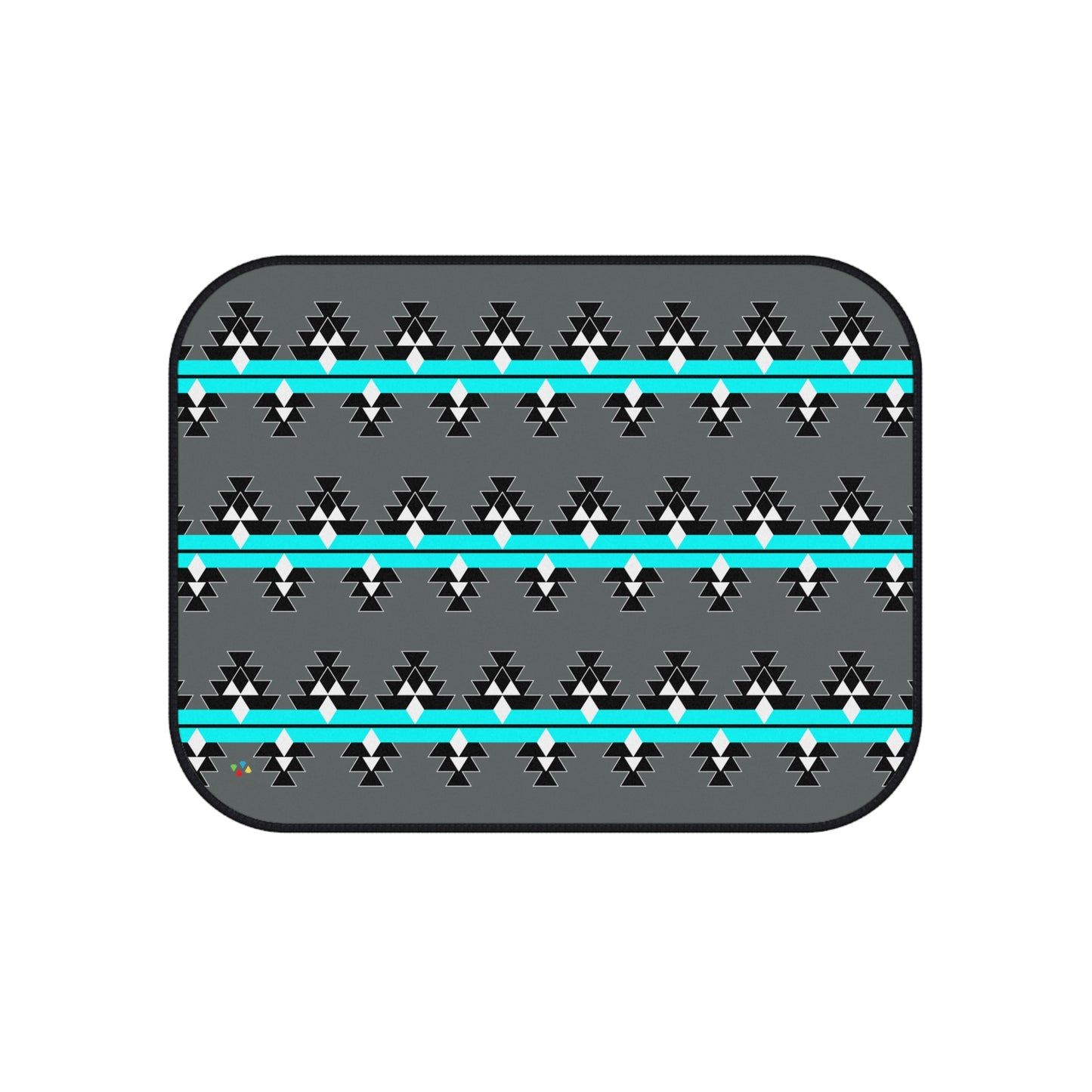 Turquoise Native Woven Stories Car Mats (Set of 4)