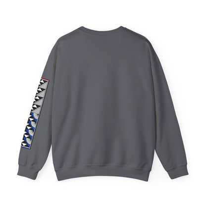 Sun and Rain in Red/White/Blue Unisex Sweatshirt
