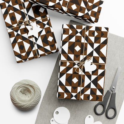 Brown Sacred Mountains Gift Wrap Papers
