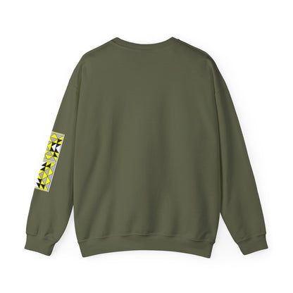 Sacred Mountains in Yellow Unisex Sweatshirt