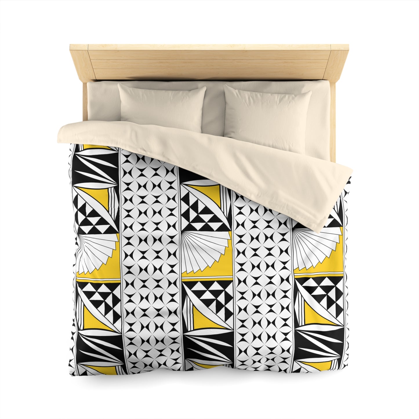 Southwest Sunrise in Yellow Microfiber Duvet Cover