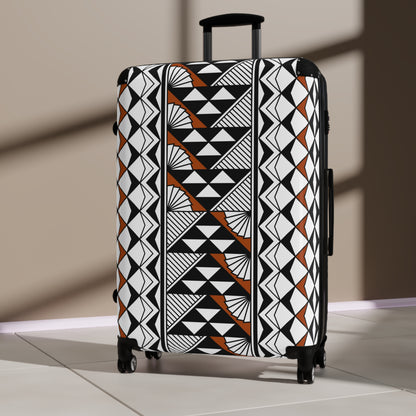 Rust Southwest Rain and Sun Suitcases