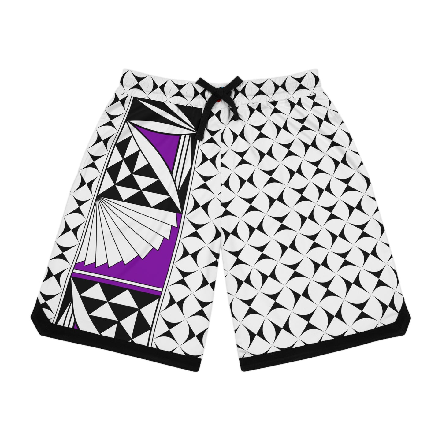 Southwest Sunrise in Purple Basketball Rib Shorts