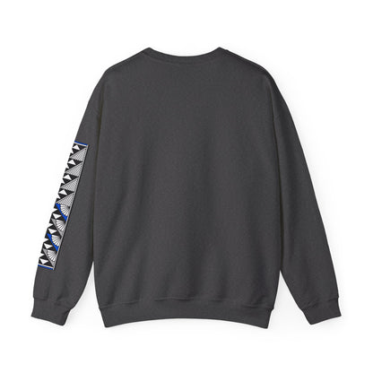 Sun and Rain in Blue/Silver Unisex Sweatshirt