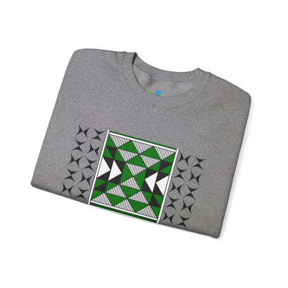 Sacred Mountains in Green Unisex Sweatshirt