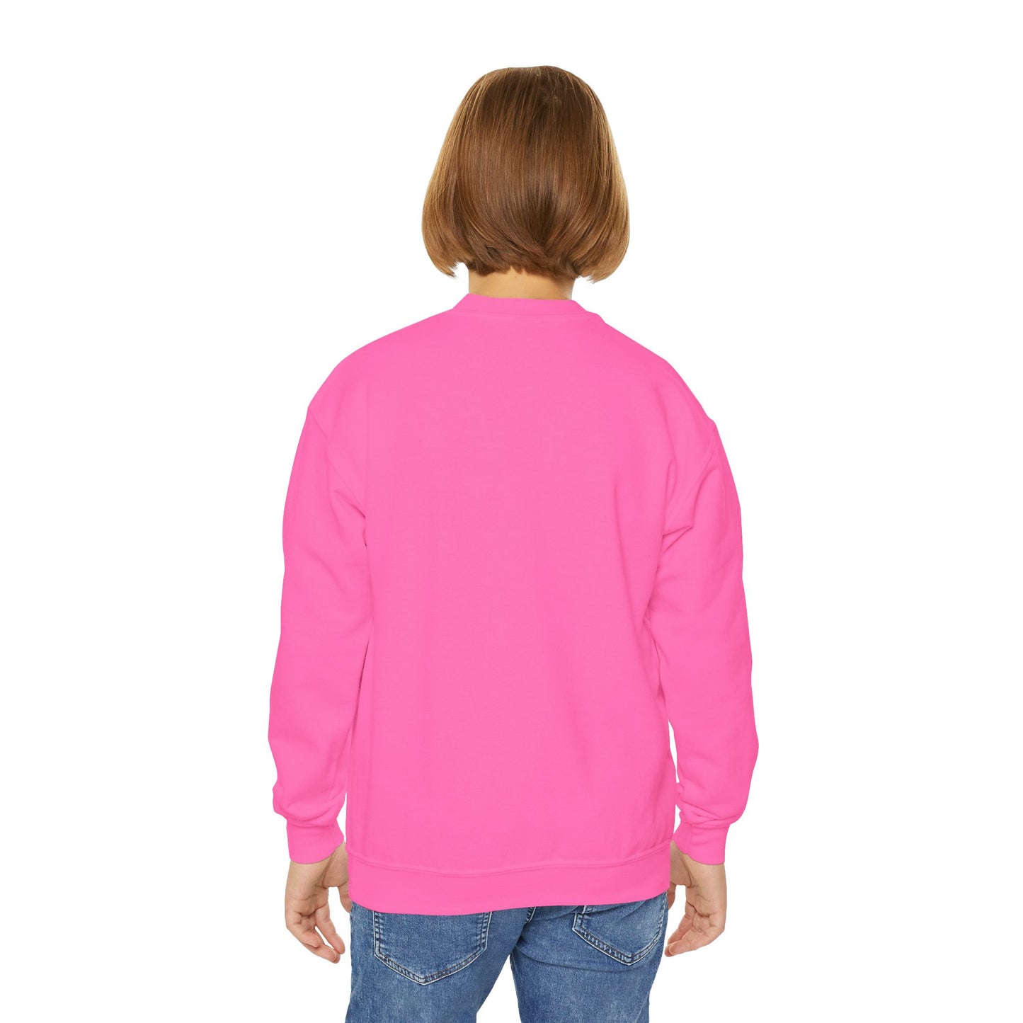Feather Blessings in Blue Youth Crewneck Sweatshirt