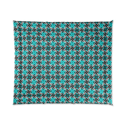 Sacred Winds in Turquoise Comforter
