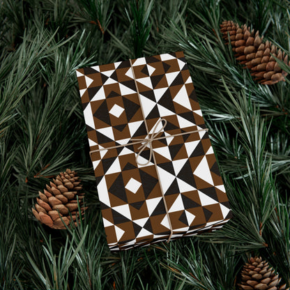 Brown Sacred Mountains Gift Wrap Papers