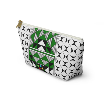 Sacred Mountains in Green Pouch w T-bottom