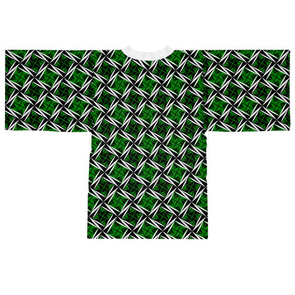 Sacred Winds in Green Kimono Robe – Where Comfort Meets Native Grace