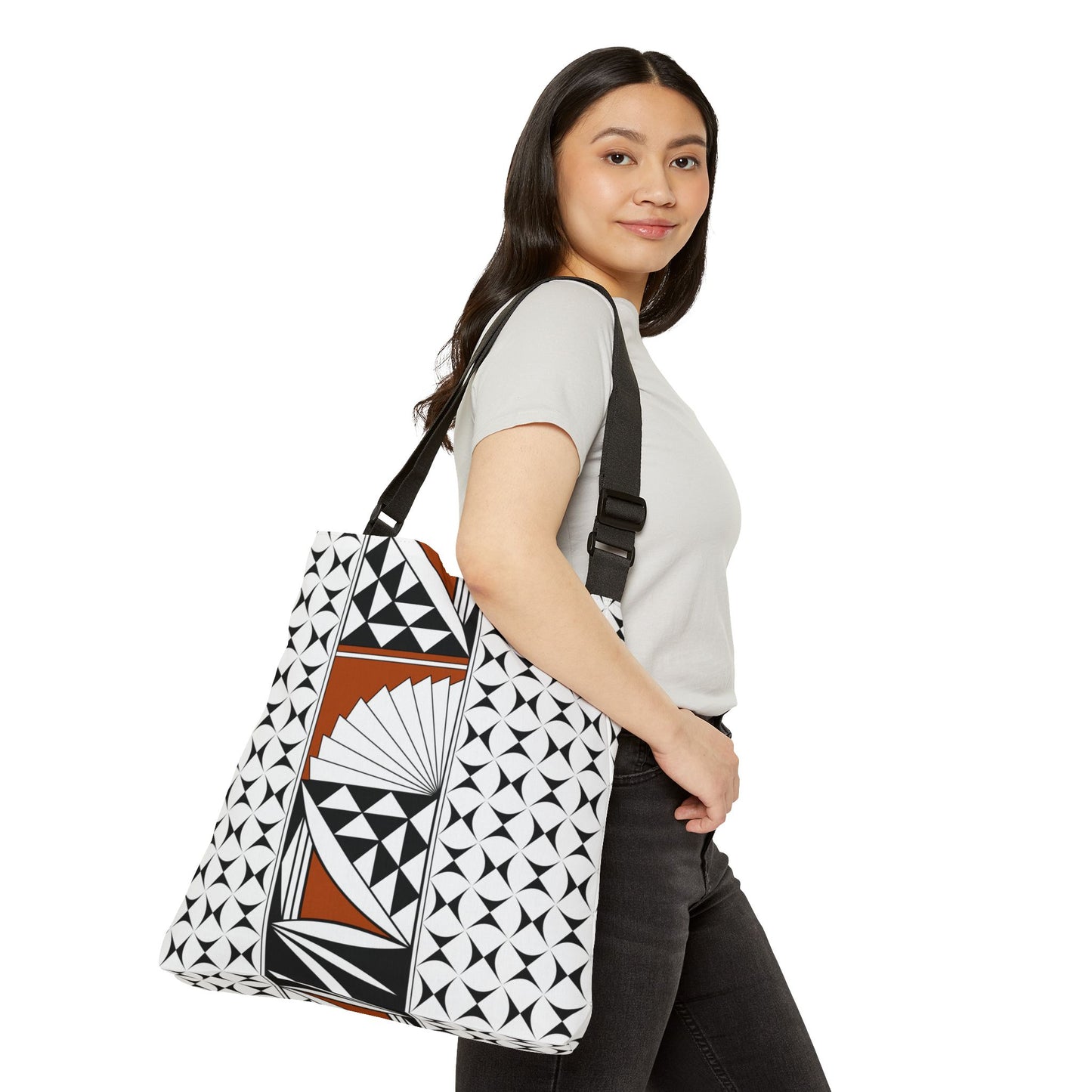 Rust Southwest Sunrise Adjustable Tote Bag