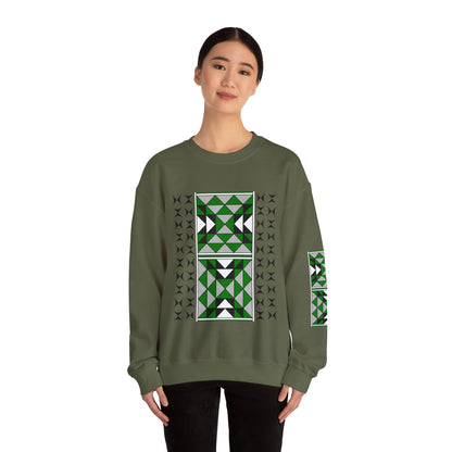 Sacred Mountains in Green Unisex Sweatshirt