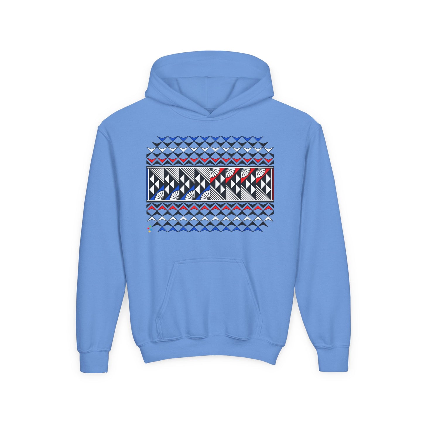 Red/White/Blue Rain and Sun Youth Heavy Blend Hooded Sweatshirt
