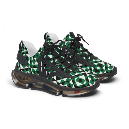 Sacred Mountains in Green Women's Mesh Sneakers