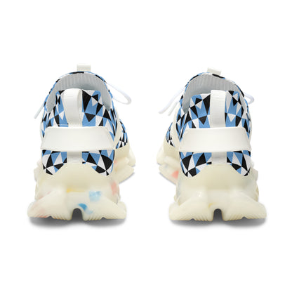 Sacred Mountains in Blue Women's Mesh Sneakers