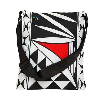 Red Southwest Sunrise Adjustable Tote Bag