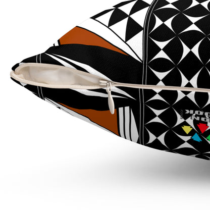 Southwest Sunset in Rust Square Pillow