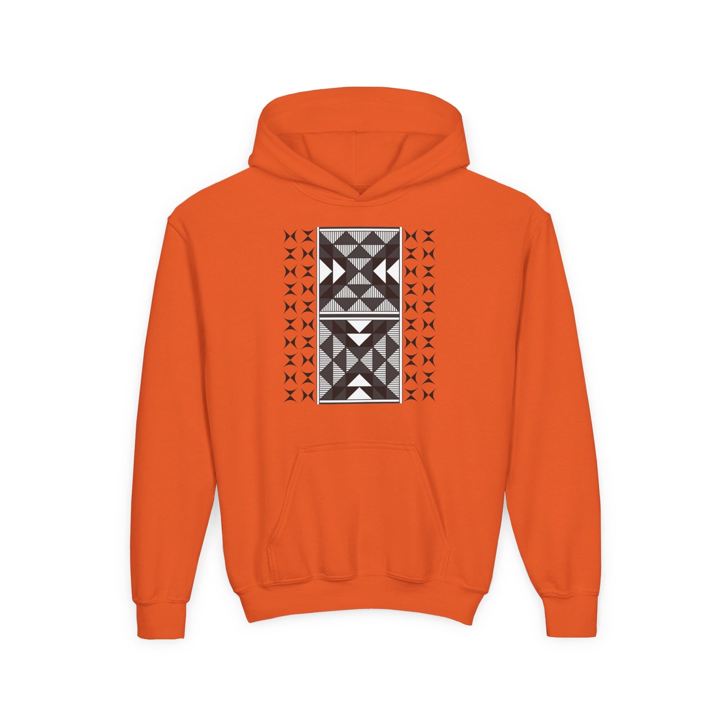 Sacred Mountains in Charcoal Youth Heavy Blend Hooded Sweatshirt