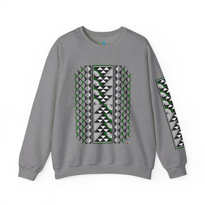 Sun and Rain in Green Unisex Sweatshirt