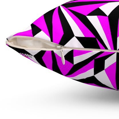 Desert Flowers in Pink Square Pillow