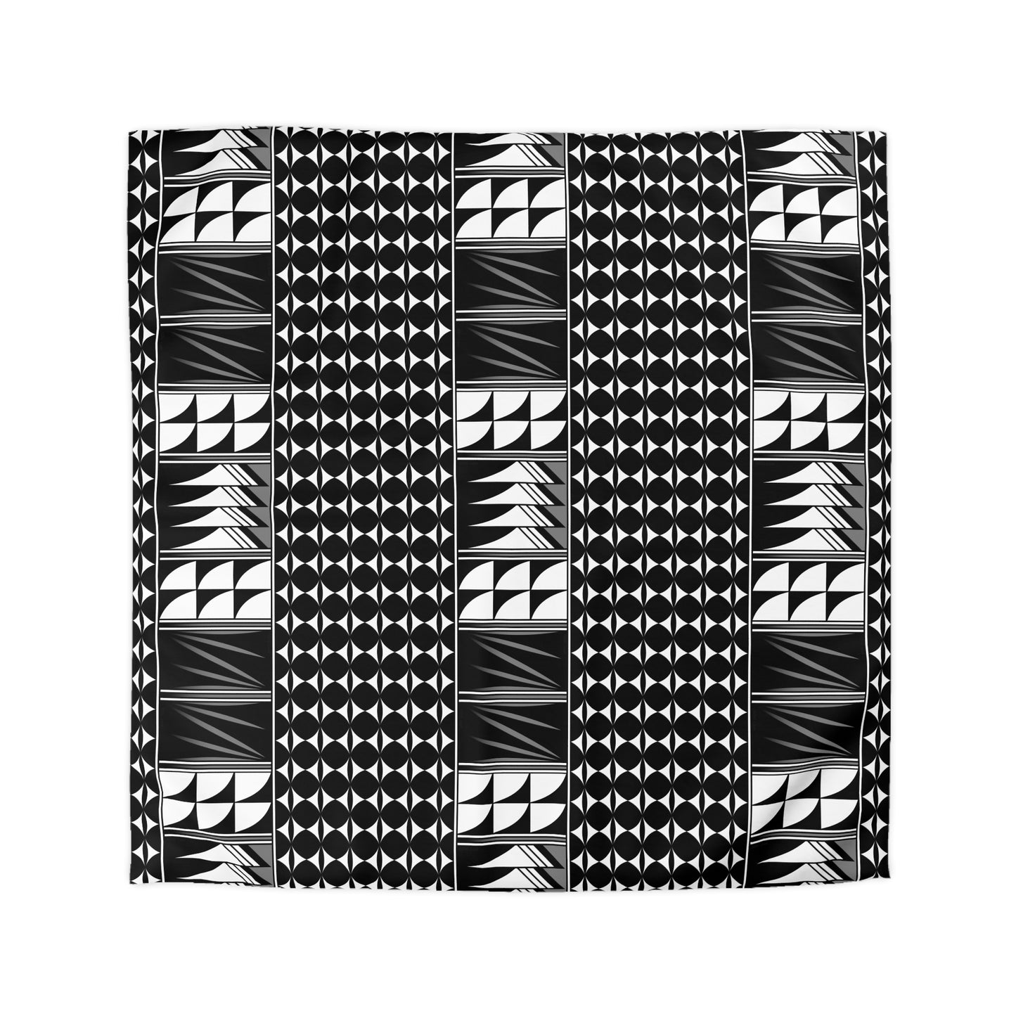 Blessed Feathers in Gray Microfiber Duvet Cover