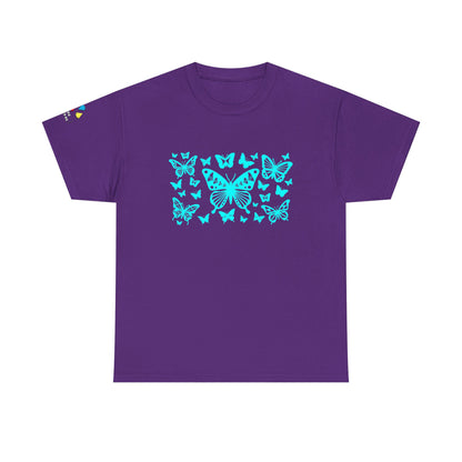 Butterfly Dance in Turquoise Gildan Unisex Tee