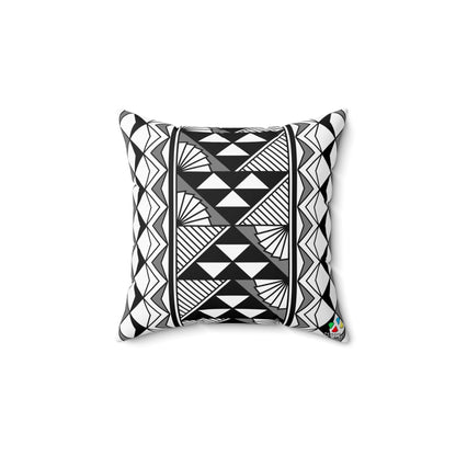 Sun and Rain in Gray Spun Polyester Square Pillow