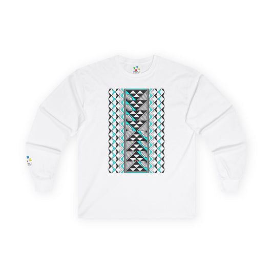 Sun and Rain in Turquoise Unisex Long Sleeve Tee