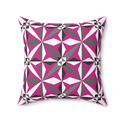 Morning Star in Pink Square Pillow