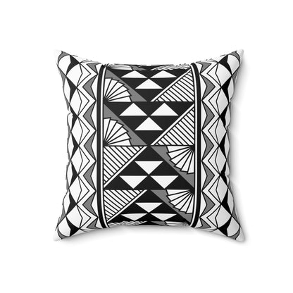 Sun and Rain in Gray Spun Polyester Square Pillow