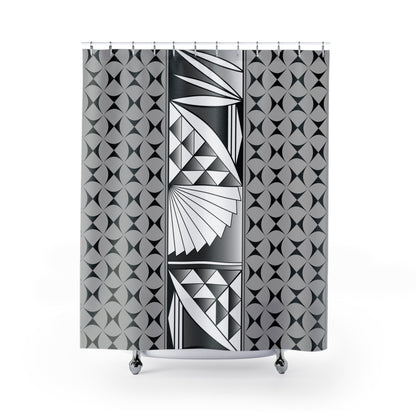 Chrome Native Sunrise Shower Curtains