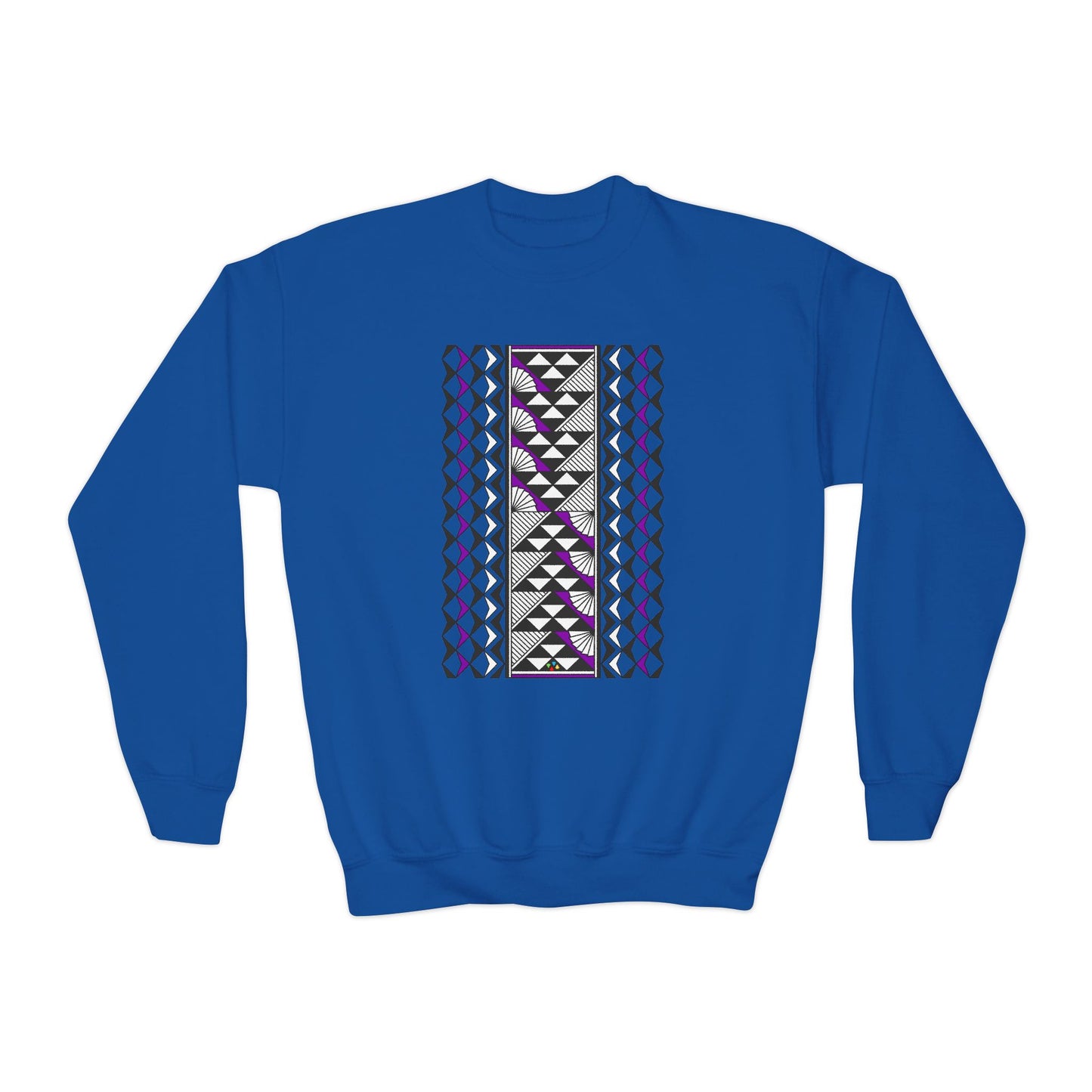 Rain and Sun in Purple Youth Crewneck Sweatshirt