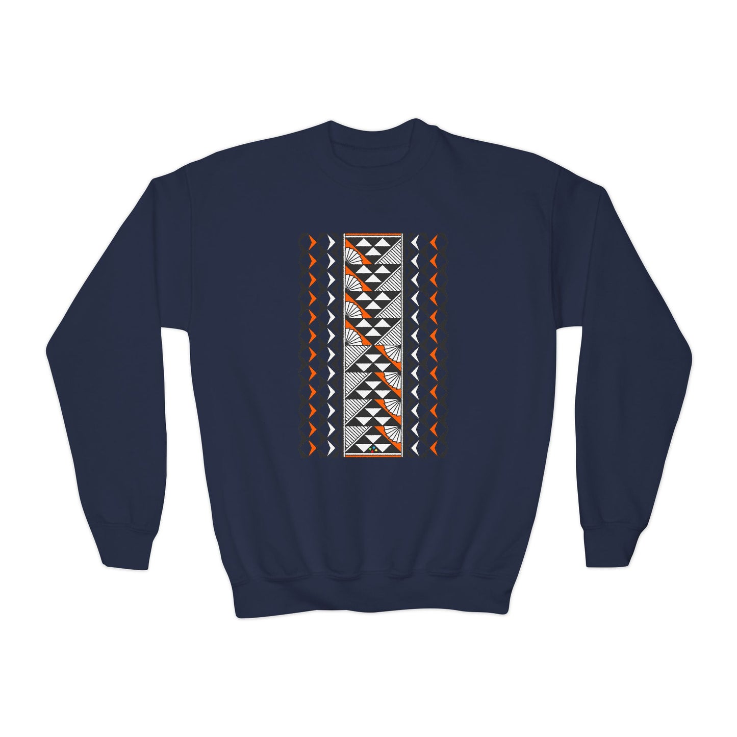 Rain and Sun in Orange Youth Crewneck Sweatshirt