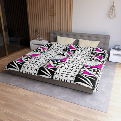 Southwest Sunrise in Pink Microfiber Duvet Cover