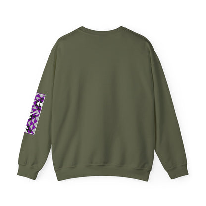 Sacred Mountains in Purple Unisex Sweatshirt