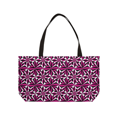 Pink Morning Star Weekender Tote Bag