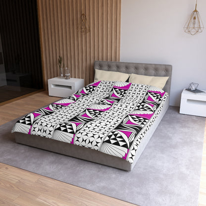 Southwest Sunrise in Pink Microfiber Duvet Cover