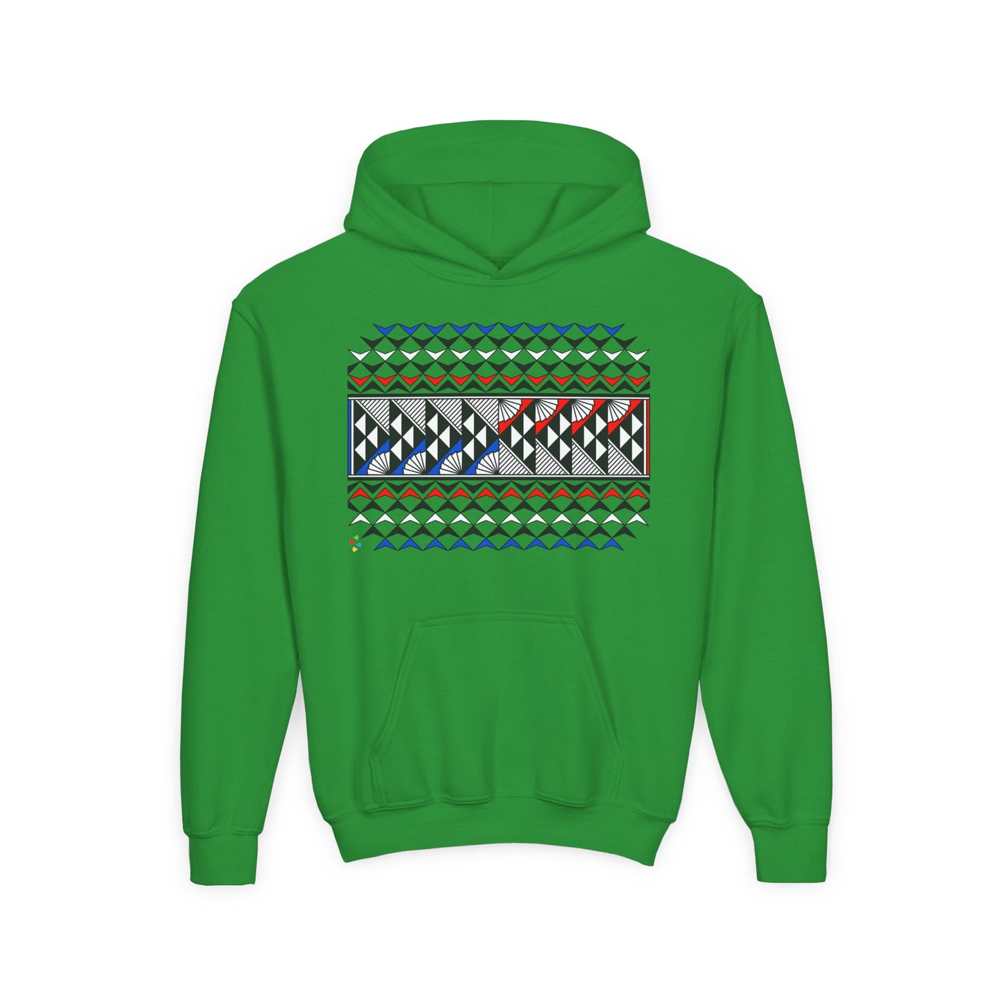 Red/White/Blue Rain and Sun Youth Heavy Blend Hooded Sweatshirt
