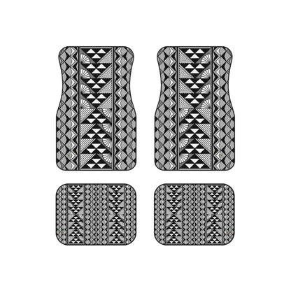 Sun and Rain in Gray Car Mats (Set of 4)