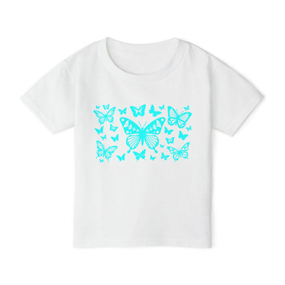 Turquoise Native Butterflies Toddler T-Shirt
