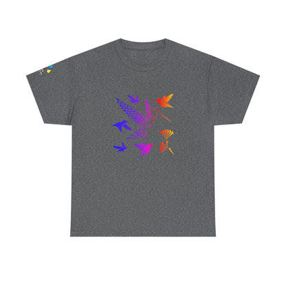 Rainbow Hummingbird Blessing Gildan Unisex Tee